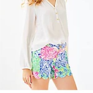Lilly Pulitzer 5" Buttercup Stretch Short multi cheek to cheek size 6